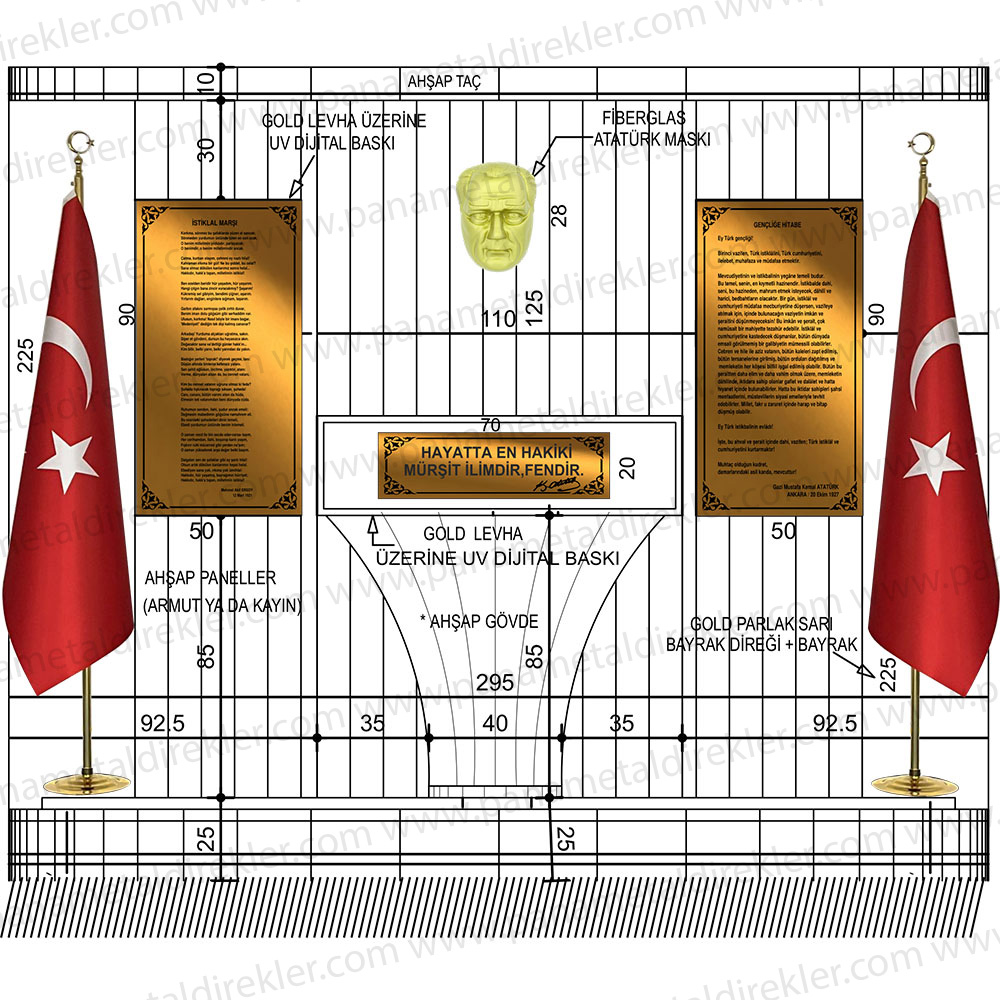 Atatürk Köşesi Seti Poz Model 01